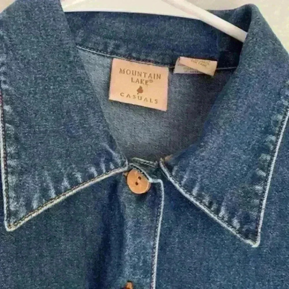 Mountain Lake women's Casuals denim top size S - Picture 8 of 12